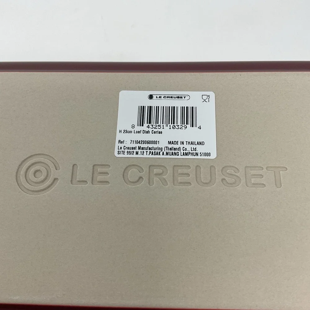 Le Creuset Stoneware Heritage Loaf Pan Cerise Red New In Box